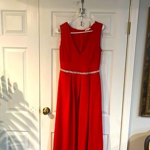 Flaming red valentine day perfect size medium formal dress